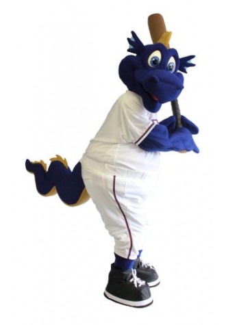 blue dragon Mascot Costume