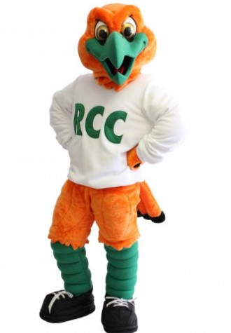 Orange Hawk Mascot Costume