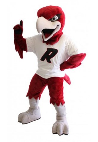 Red Hawk Mascot Costume