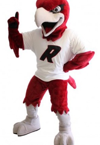 Red Hawk Mascot Costume