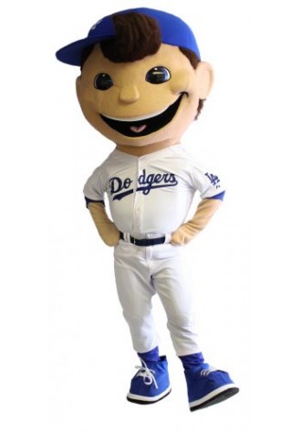 LA Dodgers Bobbleheads White Mascot Costume