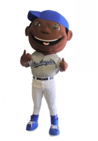LA Dodgers Bobbleheads Brown Mascot Costume