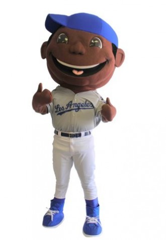 LA Dodgers Bobbleheads Brown Mascot Costume