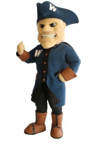 W Man Mascot Costume