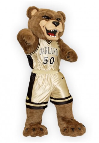 Oakland University  Mr Grizz Mascot Costume