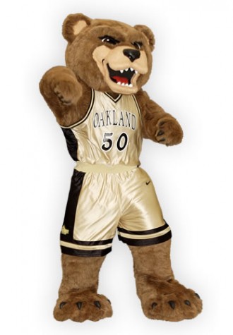 Oakland University  Mr Grizz Mascot Costume