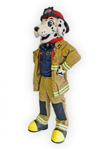 Calgary Fire Dept Mascot Costume