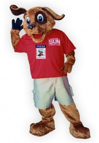 Edmonton Sun Digger Mascot Costume