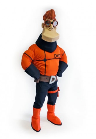 Deco Windshield Repair Mascot Costume
