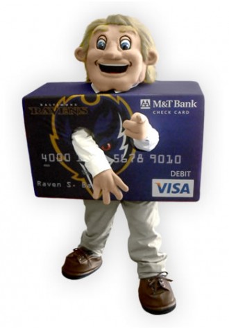 M T Ravens Mascot Costume