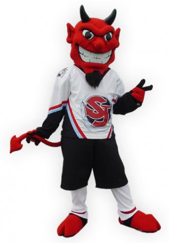 StJohns Fog Devils  Scorch Mascot Costume