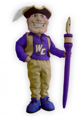 Whittier Johnny Poet Mascot Costume