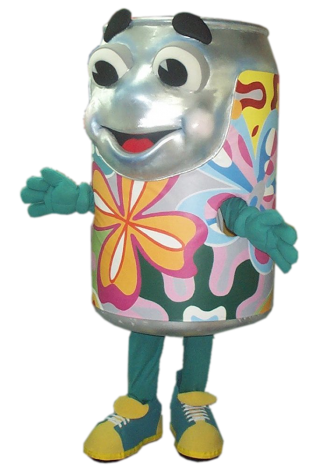 Alcan aluminum can Mascot Costume