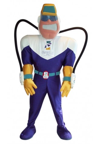All Media Drive Super Shield Mascot Costume