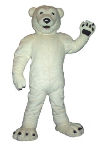 Baltimore Zoo Bear E. White Mascot Costume