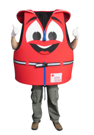 Canadian Red Cross Buckles Mascot Costume