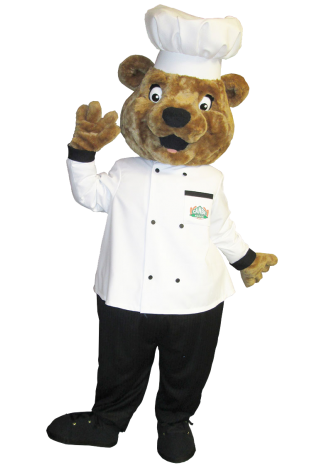 Canbe Foods Chef Charlie Mascot Costume