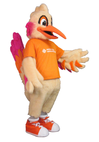 Centene Corporation Sky the Roadrunner Mascot Costume