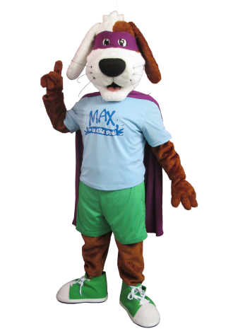 Central Basin Max the Water Dog Mascot Costume
