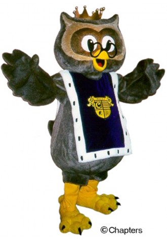 Chapters Ricky the Reading Owl Mascot Costume
