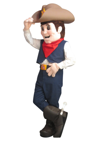 Cloverdale Rodeo Cowboy Mascot Costume