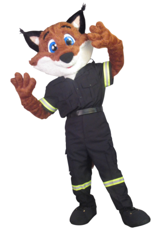 County of Simcoe Paramedic Fox Mascot Costume