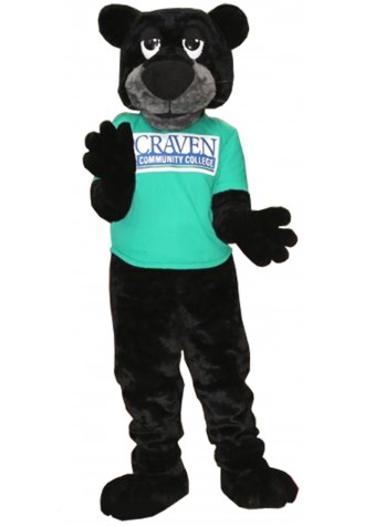 Craven Community College Knight the Panther Mascot Costume