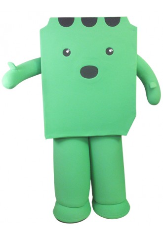 Decred Stakey happy face Mascot Costume