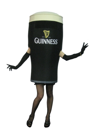 Diageo Guinness Pint female Mascot Costume