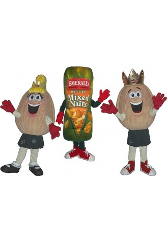 Diamonds of CA Wally, Wanda  Emerald Nuts Mascot Costume