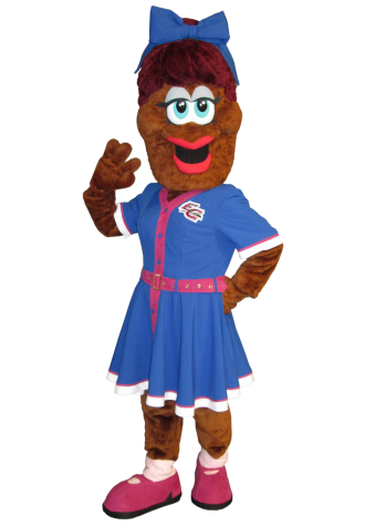 Eau Claire Express Mrs. Trax Mascot Costume