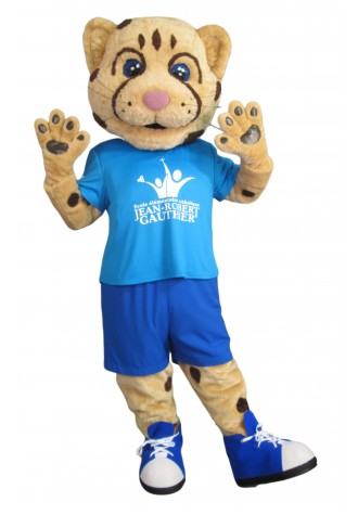Ecole elementaire catholique Jean Robert Gauthier Sir Gauthier the Cheetah Mascot Costume