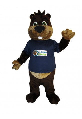 Ecole Riviere Castor Beaver Mascot Costume