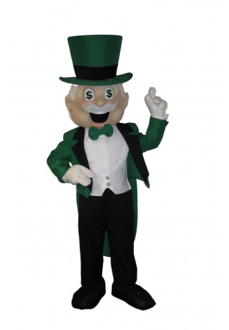 El Queso Publicidad Money Man Mascot Costume