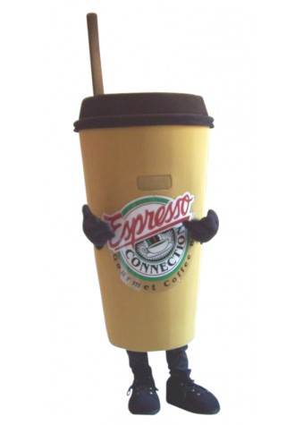 Espresso Connections Latte Cup Mascot Costume