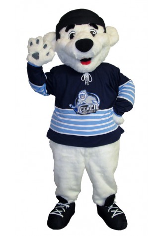 Evansville Icemen Blizzard Mascot Costume