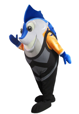 FINA Sailfish Mascot Costume