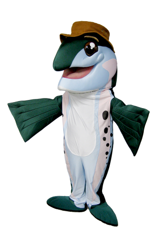 Flin Flon Trout Festival Teddy Trout Mascot Costume