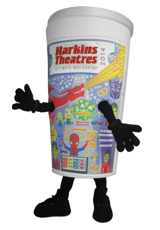 Harkins Theatres Loyalty Cup Mascot Costume