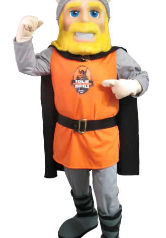 Idle Wheels Viking Mascot Costume