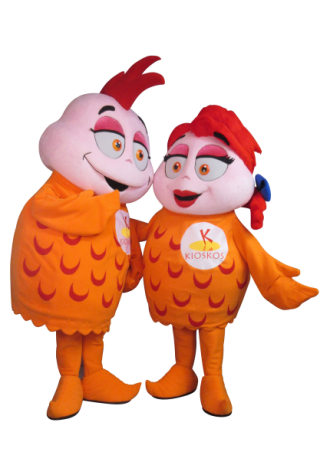 Inmobiliaria kioskos de Albrook Kuki y Koki Mascot Costume
