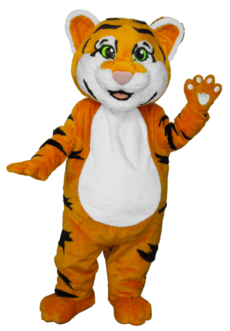 Irving Tissue Tiger Kitten Mascot Costume