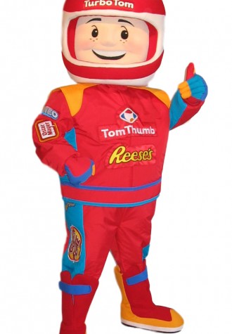 John Appleyard Tom Thumb Turbo Tom Mascot Costume