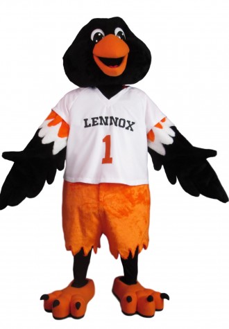 K 12 Data Center Lennox the Oriole Mascot Costume