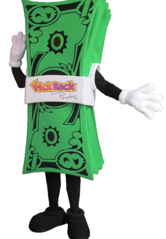 Kickback Points Payola Mascot Costume