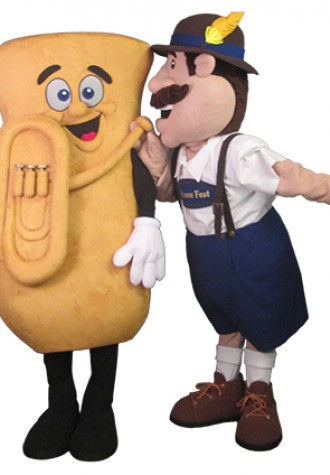 Kirchenfest Kirk and Tuba Mascot Costume