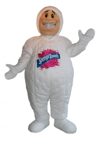 Kruger Spongie Mascot Costume
