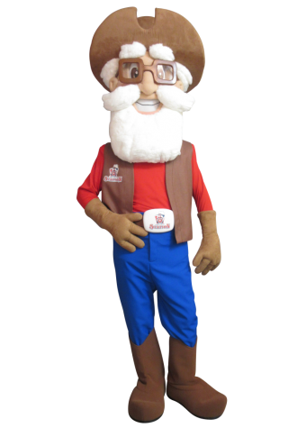 Lakepoint Station Miner Jim Mascot Costume