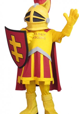 Marianopolis Preperatory School Golden Knight Mascot Costume