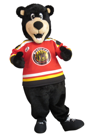 Maryland Black bears Benny the Black bear Mascot Costume